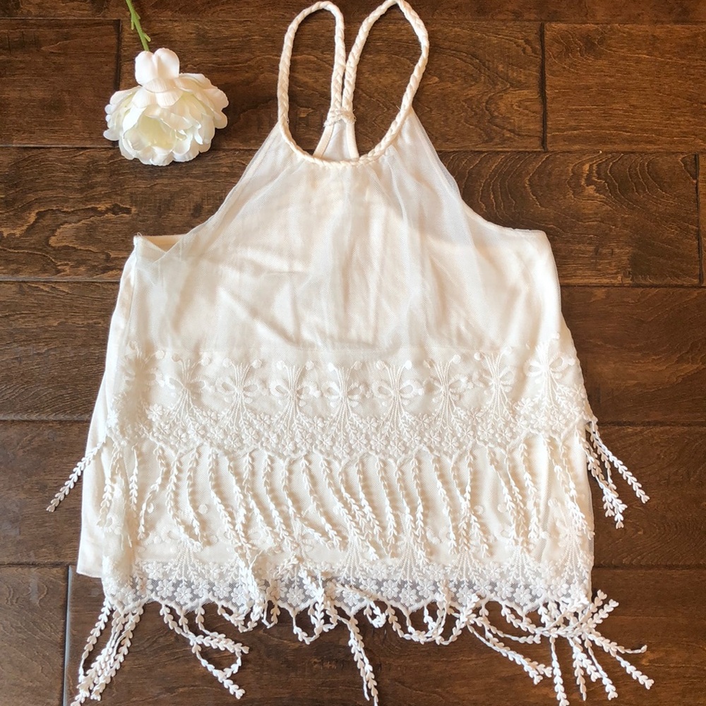 Boho Cream Top